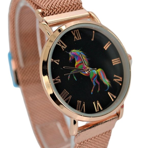 NEW Women's Unicorn Fashion Lucky Gift Amulet Watch, 6.5mm Ultra-Thin Big Face - Picture 4 of 8